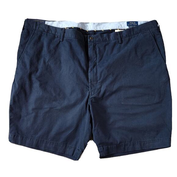 Polo Ralph Lauren big and tall Stretch Classic Fit 9” Navy shorts size 52B.